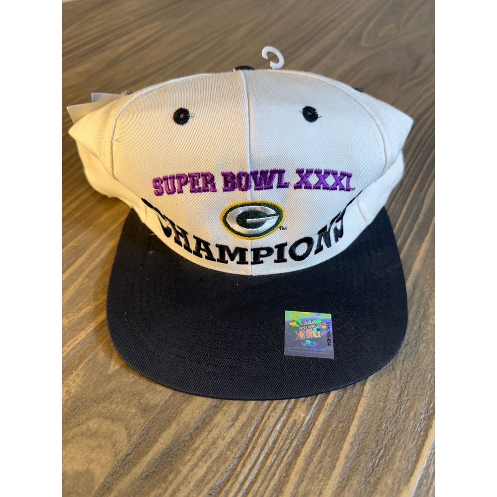 Vintage Green Bay Packers Super Bowl XXXI Champions Drew Pearson Hat Youth New